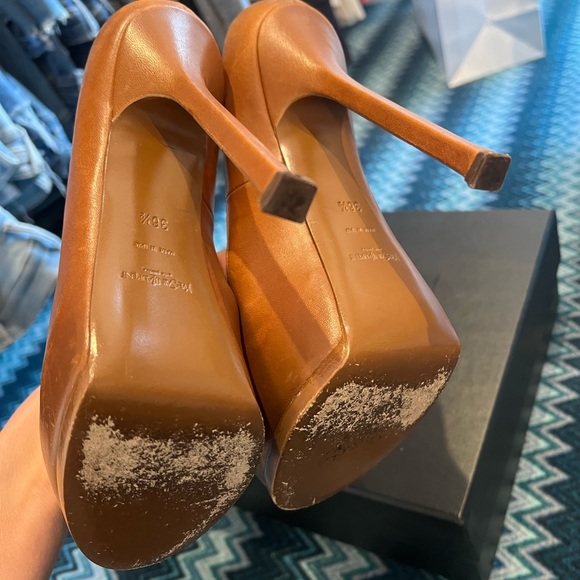 Ysl platform pumps in brown leather size 36.5. great condition with box - Picture 5 of 5
